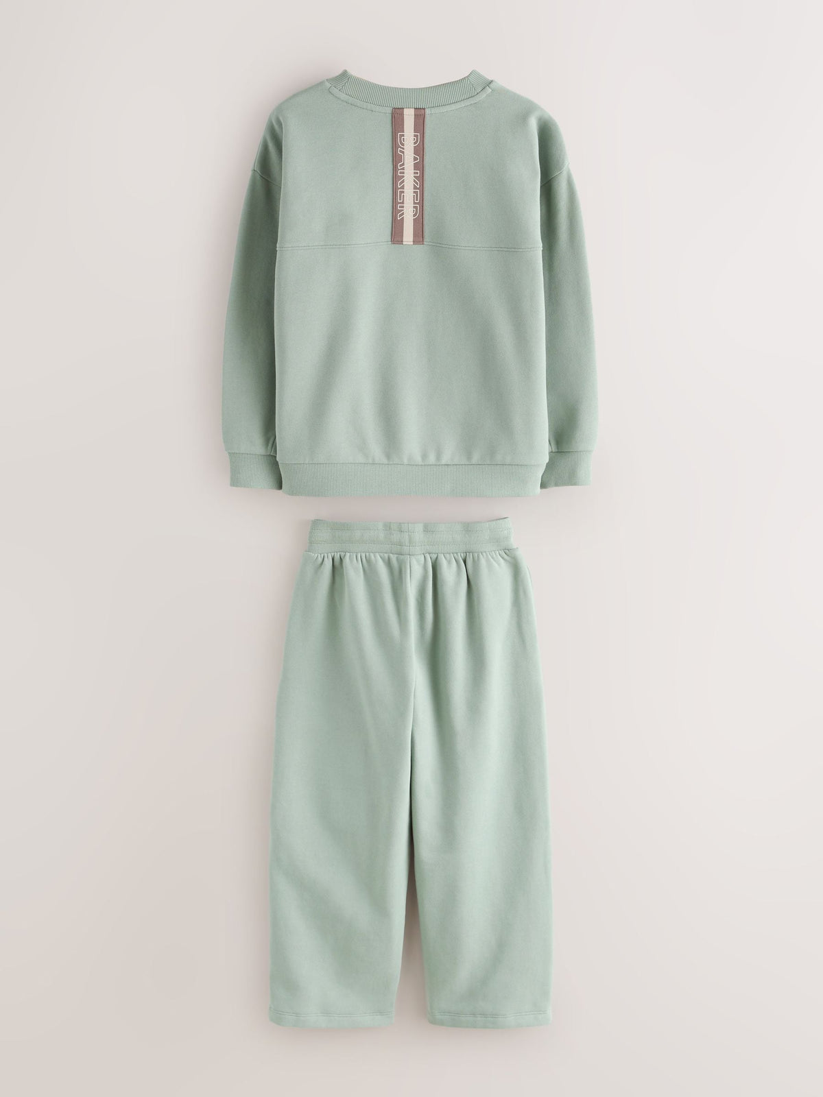 Dsiney Kidz - Baker by Ted Baker Sage Green Baker by Ted Baker Oversized Sweatshirt and Wide Leg Joggers Set image 11