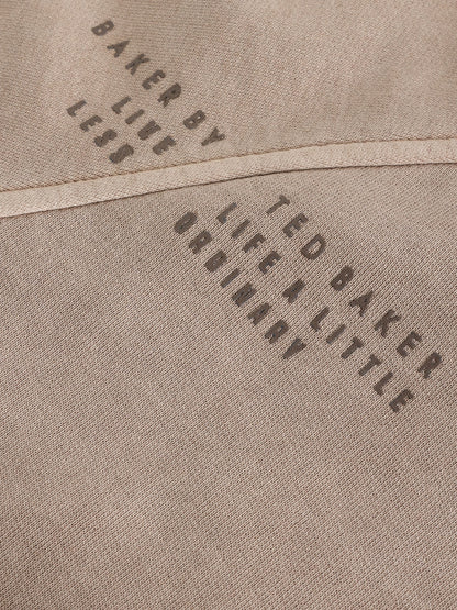 Dsiney Kidz - Baker by Ted Baker Stone Oversized Washed Graphic Hoodie and Wide Leg Joggers Set image 11