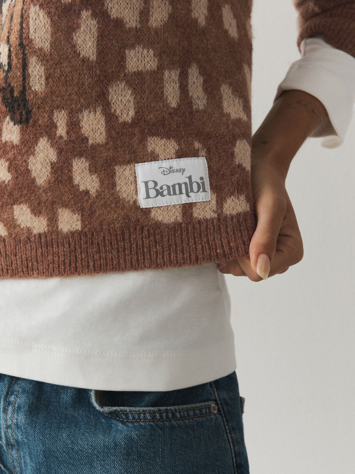 Bambi Disney License Crew Neck Long Sleeve Knitted Jumper - image 5