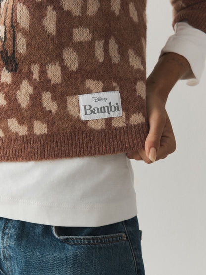 Bambi Disney License Crew Neck Long Sleeve Knitted Jumper - image 5