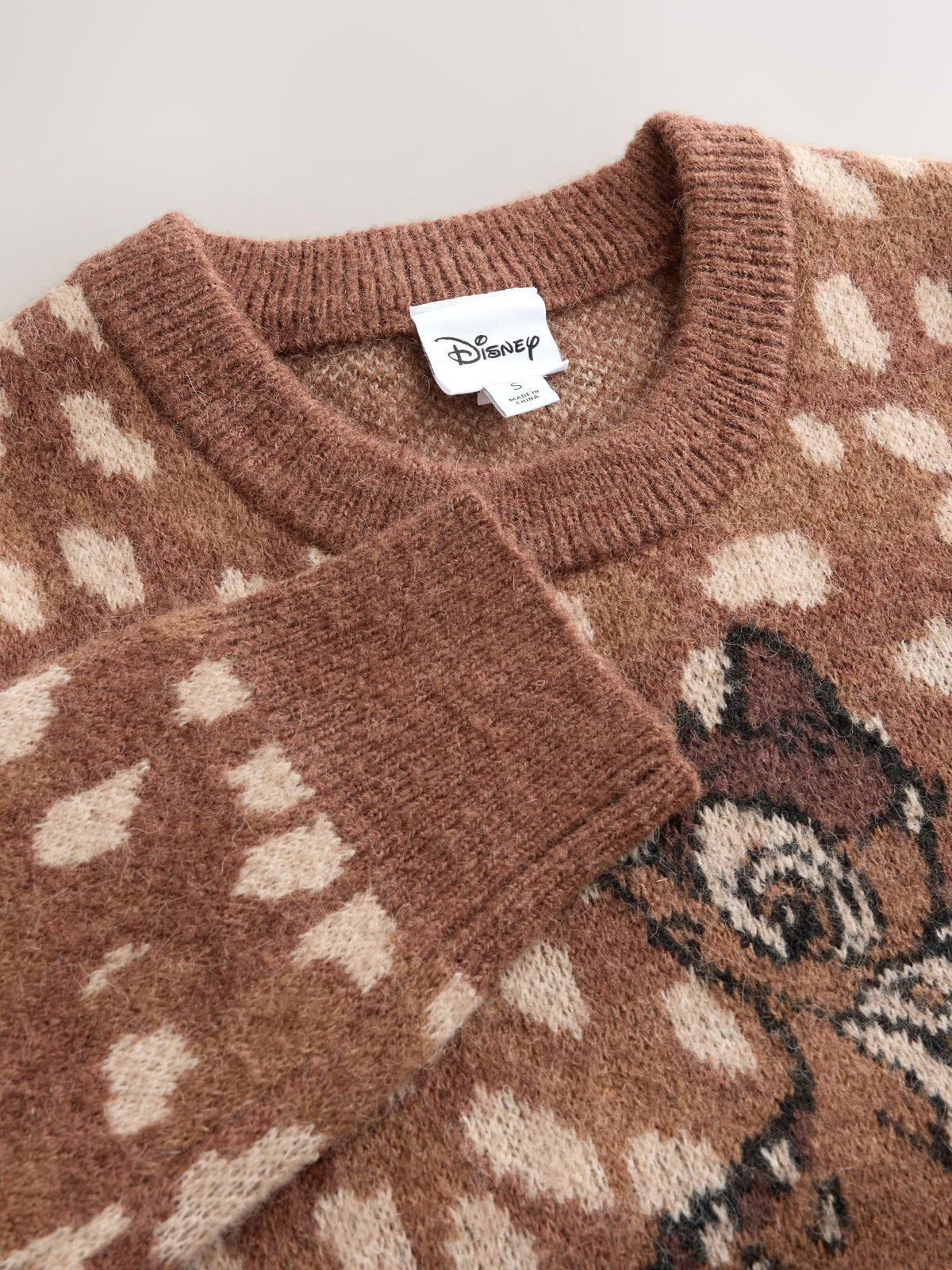 Bambi Disney License Crew Neck Long Sleeve Knitted Jumper - image 9
