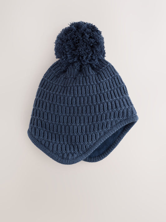 Dsiney Kidz - Navy Blue Knitted Trapper Baby Hat image 1