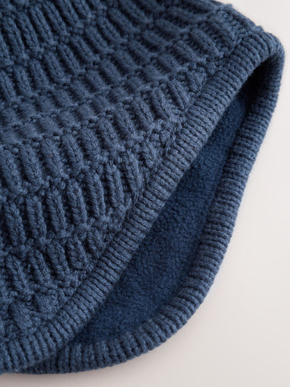 Dsiney Kidz - Navy Blue Knitted Trapper Baby Hat image 3