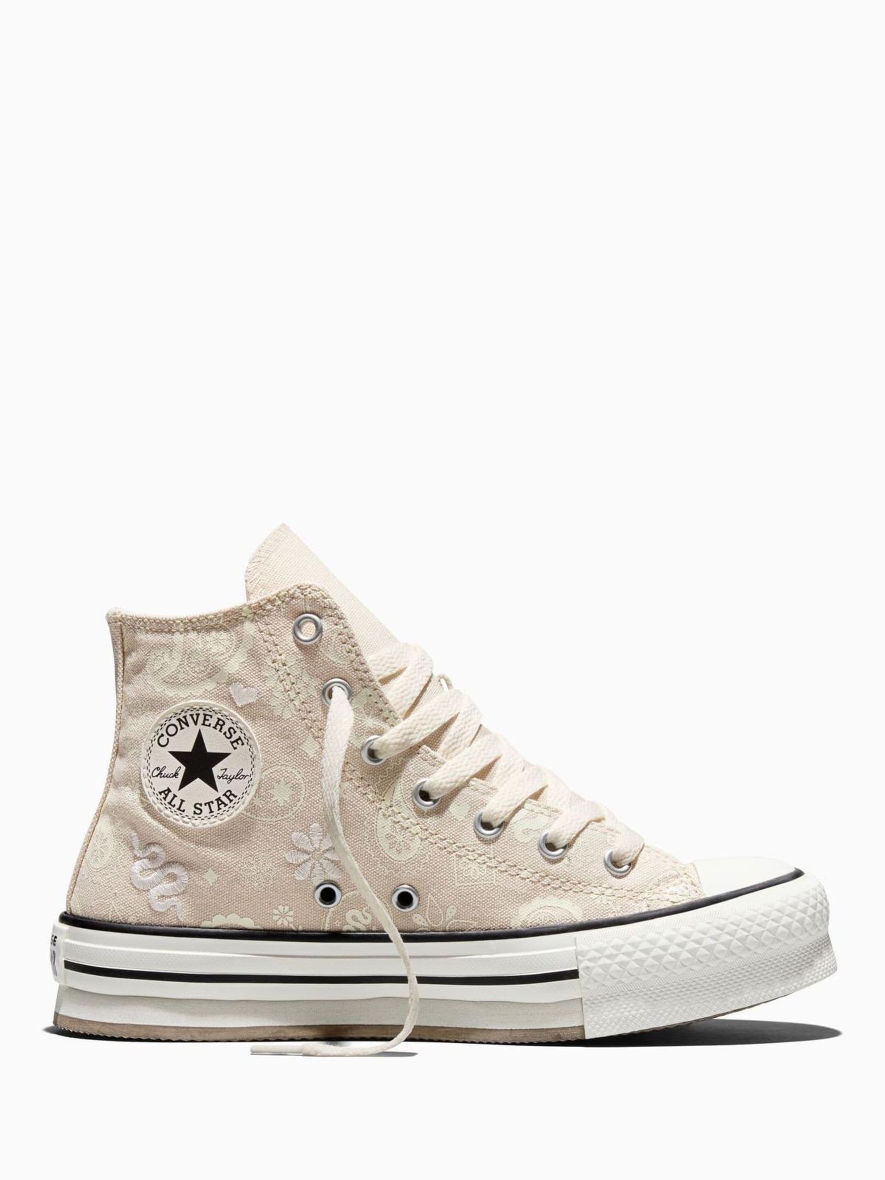 Converse Natural Chuck Taylor All Star Eva Lift Paisley Trainers image 2