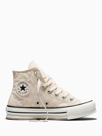 Converse Natural Chuck Taylor All Star Eva Lift Paisley Trainers image 2