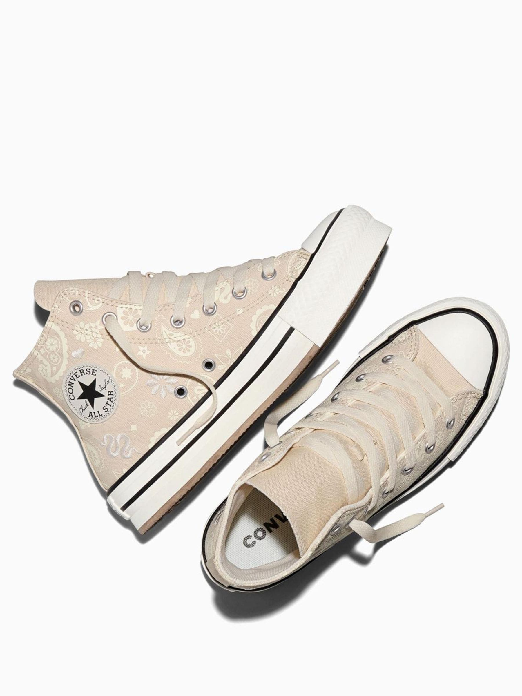 Converse Natural Chuck Taylor All Star Eva Lift Paisley Trainers image 4