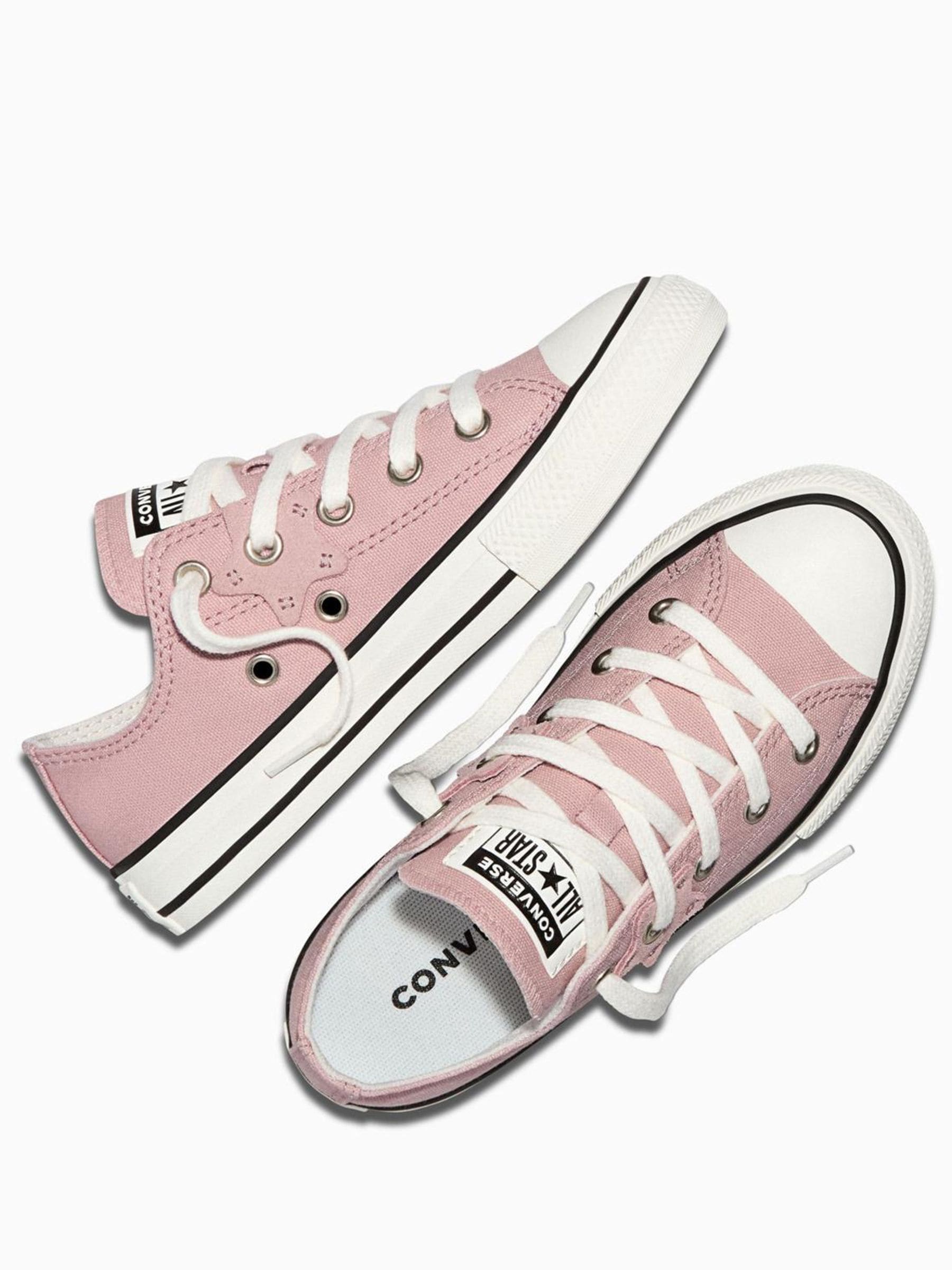 Converse Pink Chuck Taylor All Star Star Detail Low Trainers image 5