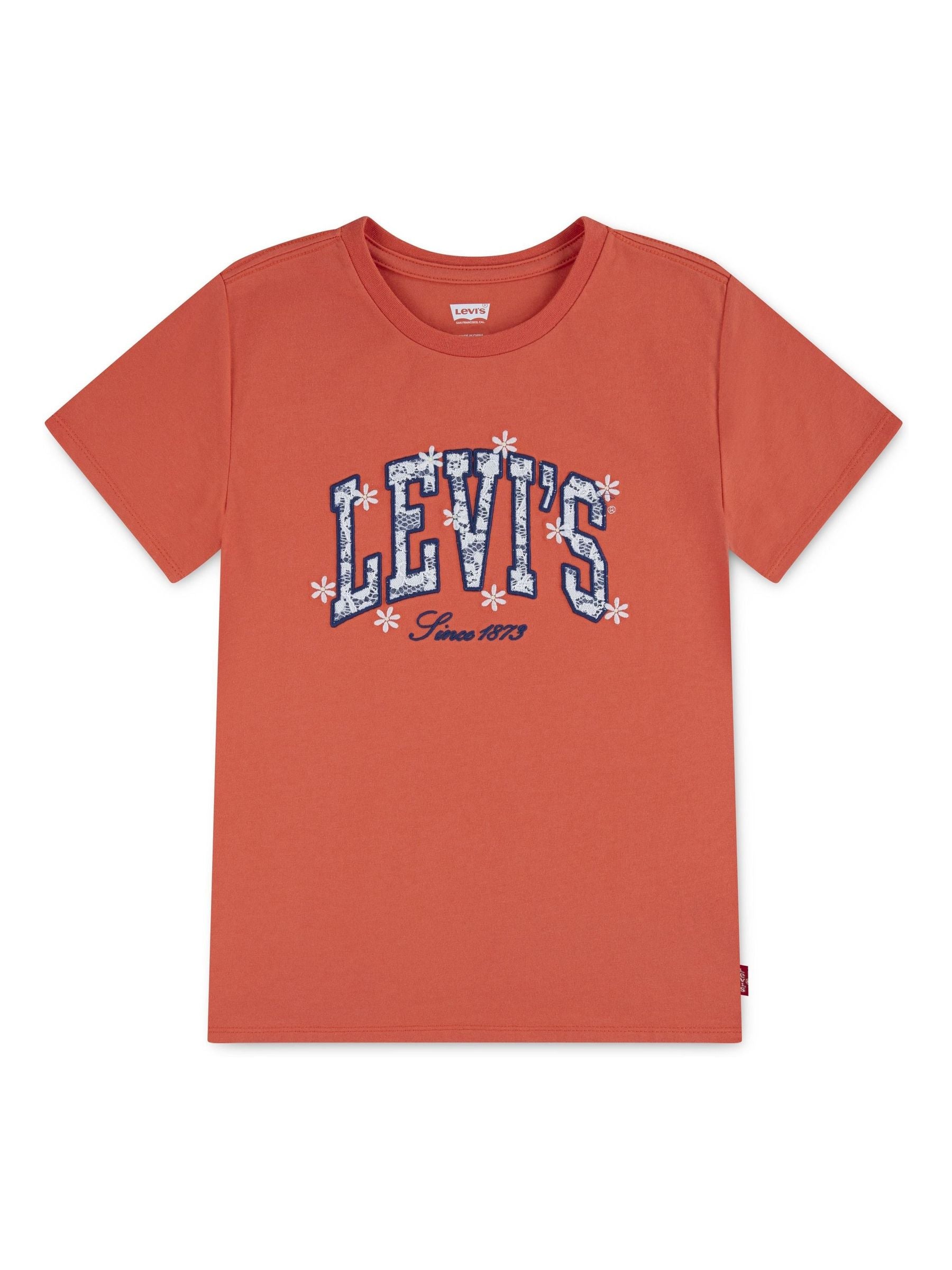 Levi's Orange Chambray Applique T-Shirt image 1