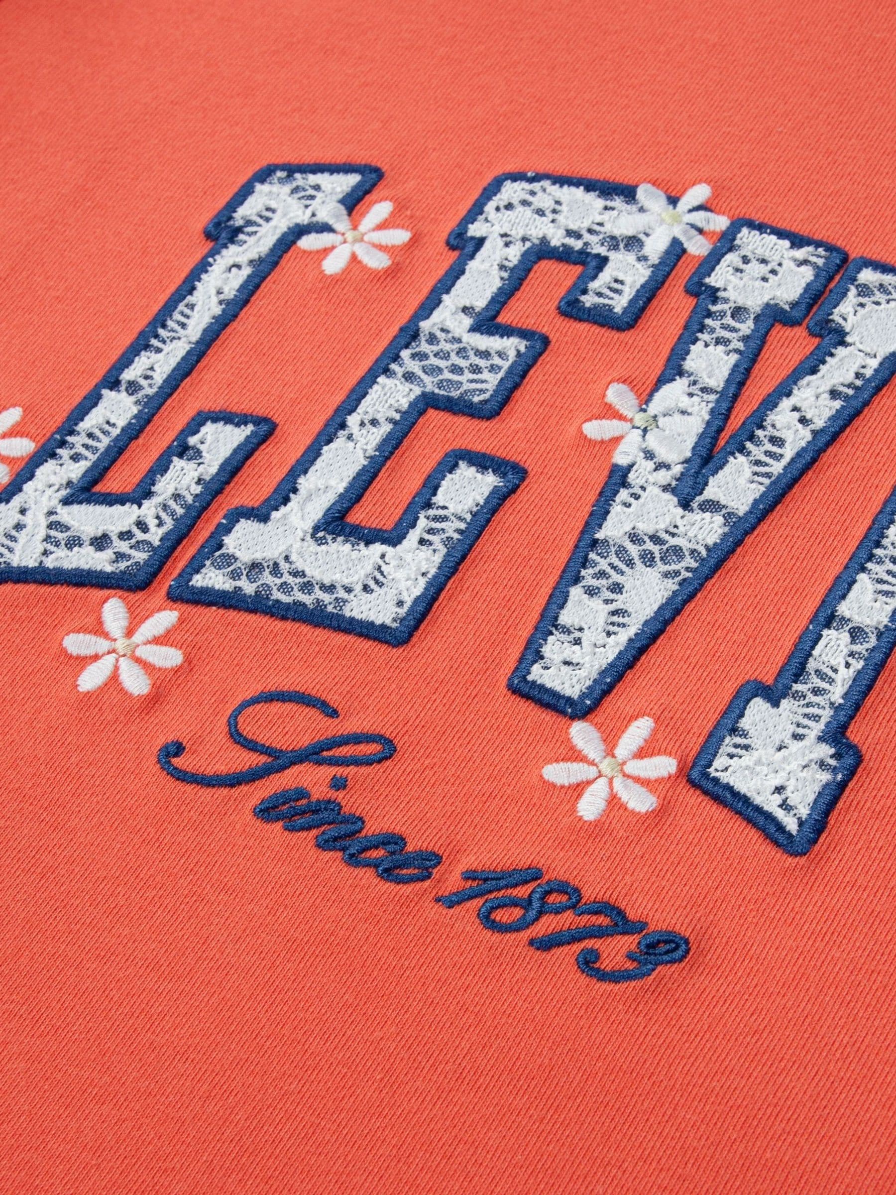 Levi's Orange Chambray Applique T-Shirt image 4