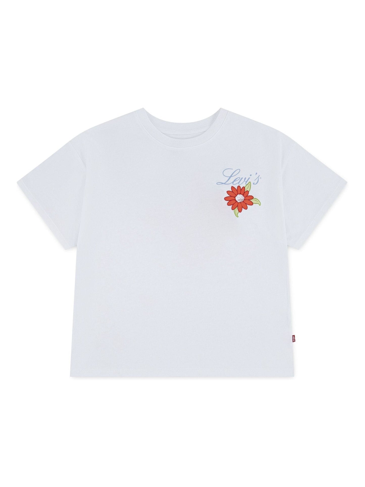 Levi's White Floral Oversized Short Sleeve T-Shirt image 5