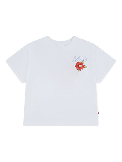 Levi's White Floral Oversized Short Sleeve T-Shirt image 5