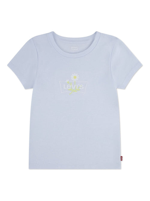Levi's Blue Daisy Batwing Short Sleeve T-Shirt image 1
