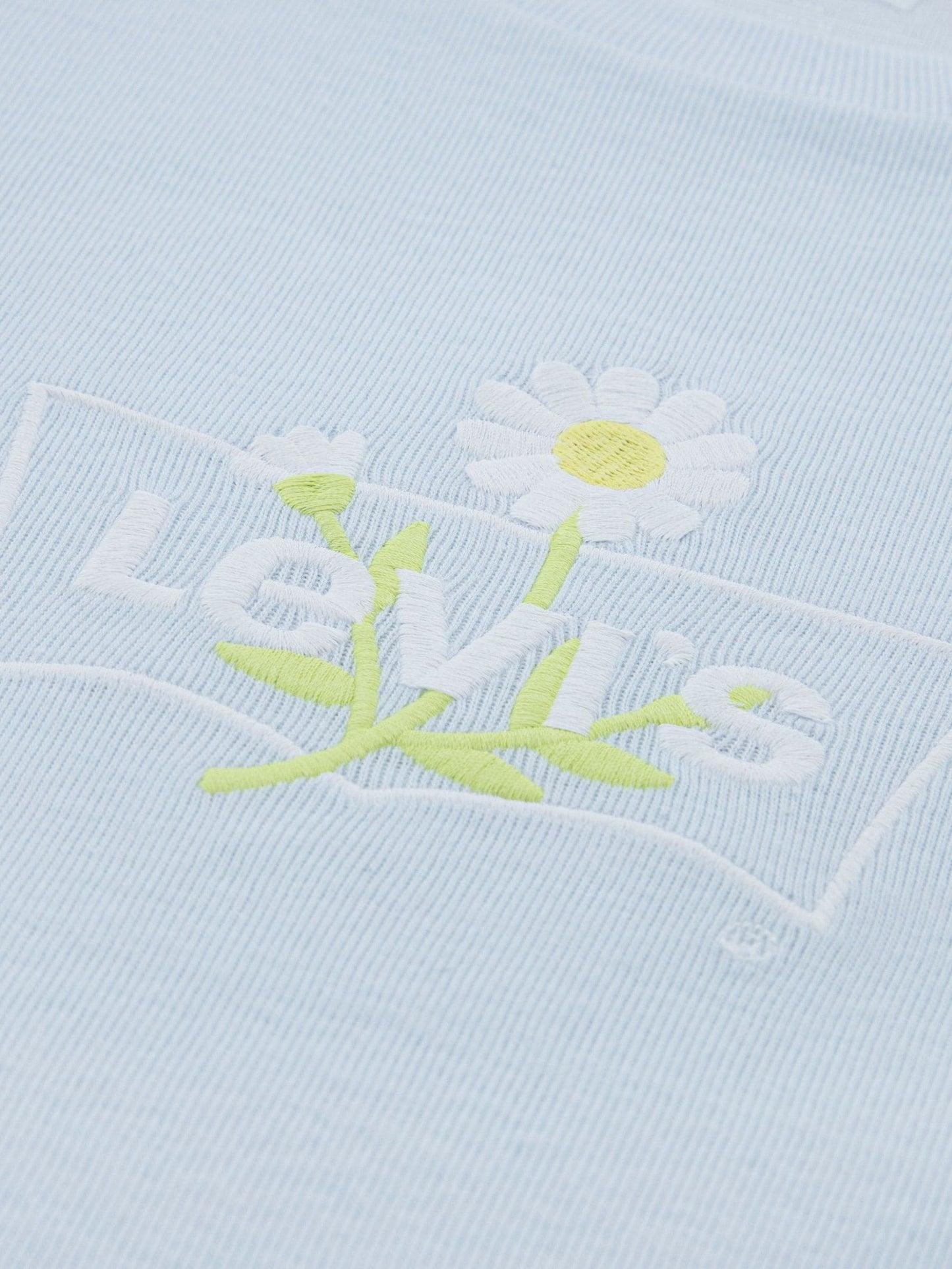 Levi's Blue Daisy Batwing Short Sleeve T-Shirt image 3