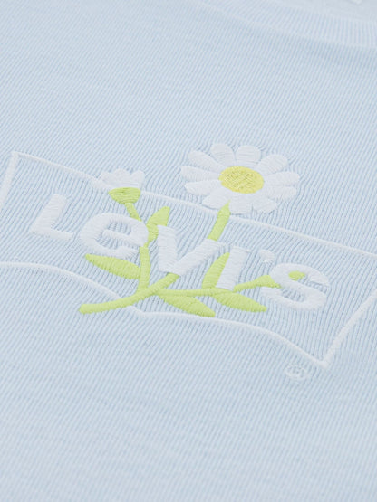 Levi's Blue Daisy Batwing Short Sleeve T-Shirt image 3