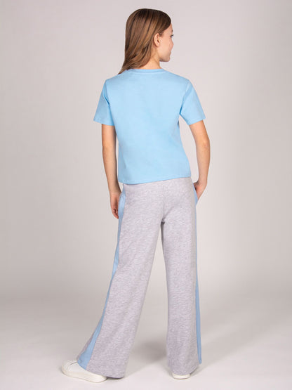 Dsiney Kidz - Pineapple Blue Logo Girls Dance Crop T-Shirt image 3