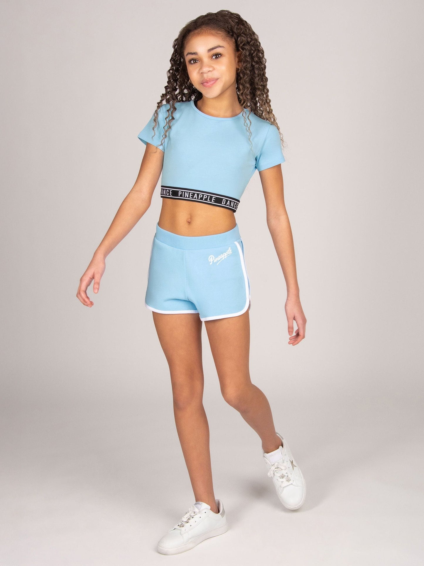 Dsiney Kidz - Pineapple Blue Tape Hem Crop T-Shirt image 4