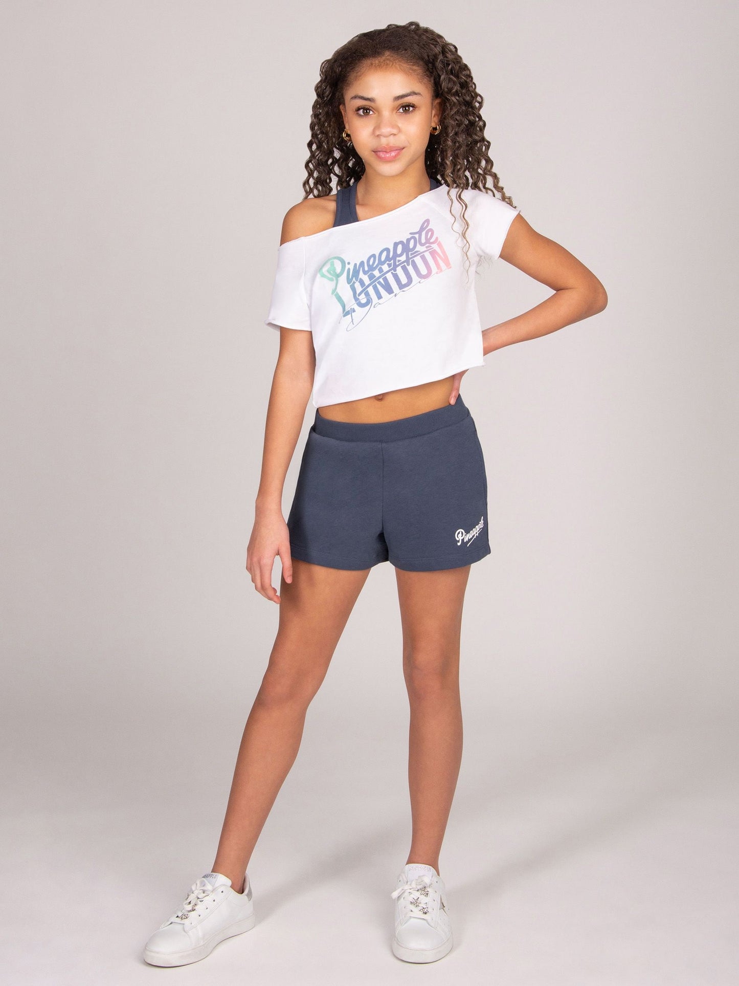 Dsiney Kidz - Pineapple White Retro Crop T-Shirt image 3