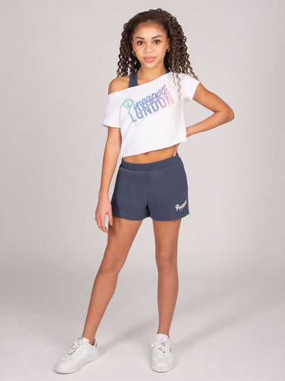 Dsiney Kidz - Pineapple White Retro Crop T-Shirt image 3