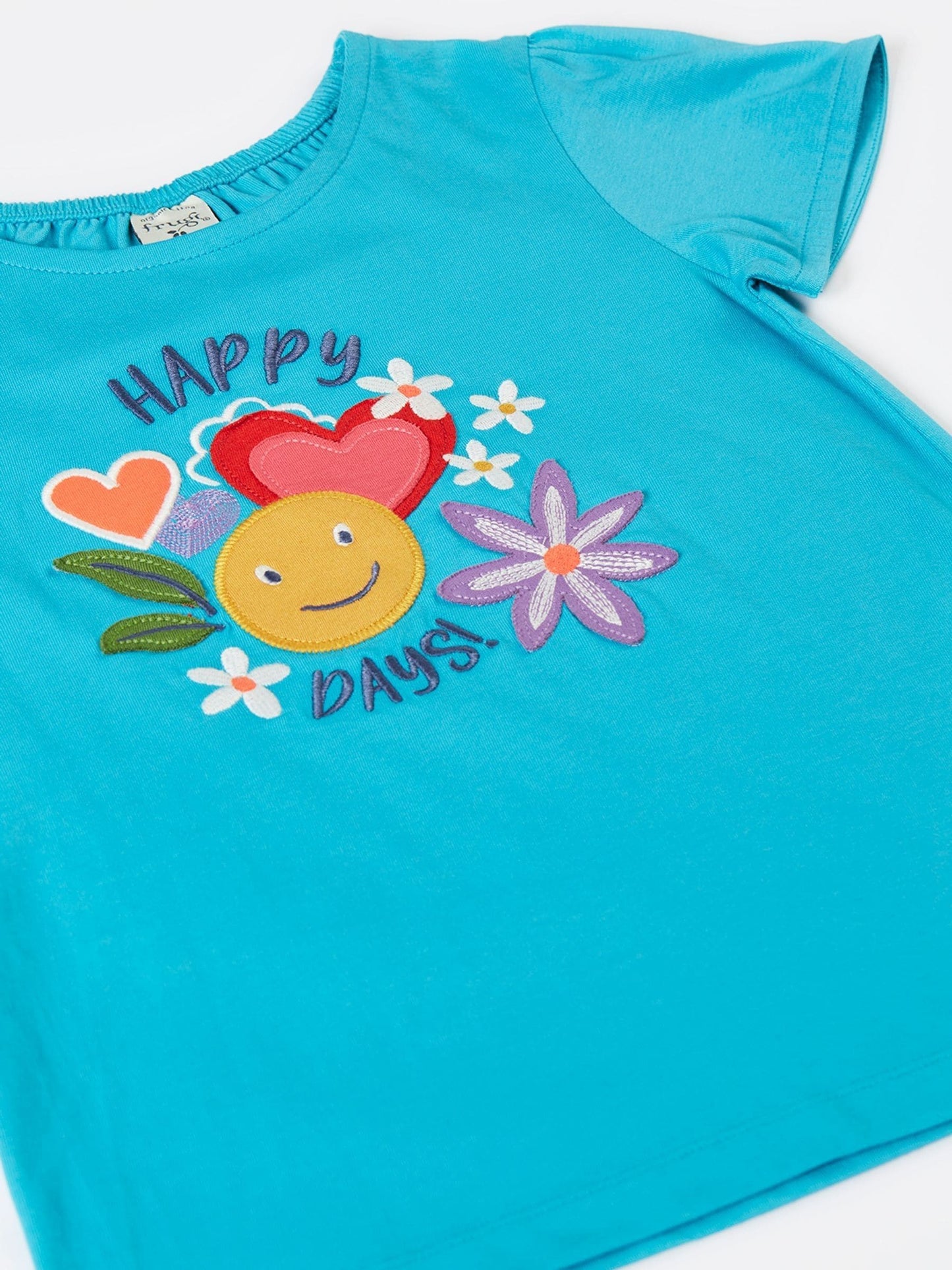 Frugi Blue Lia Appliqué T-Shirt image 3