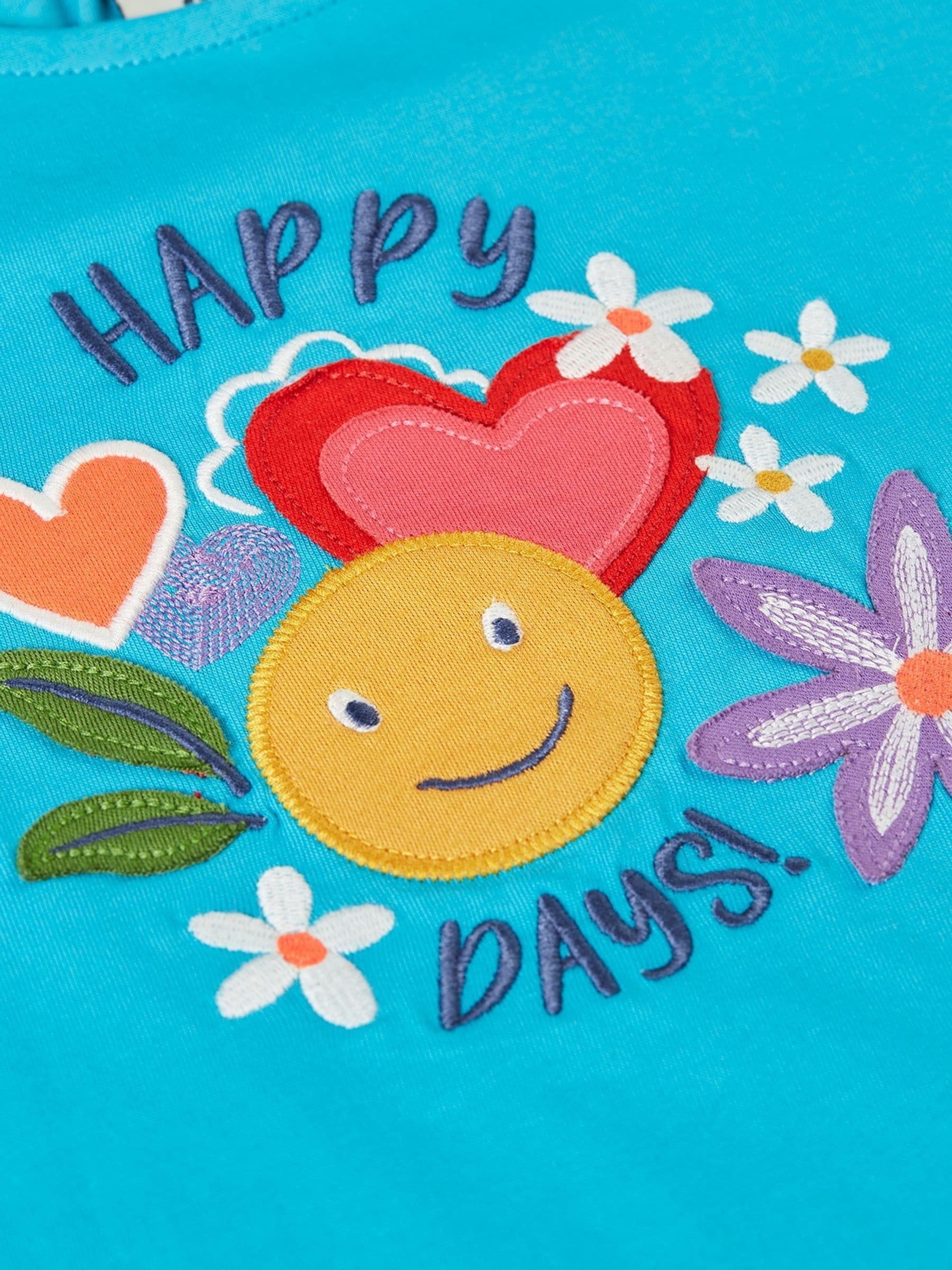 Frugi Blue Lia Appliqué T-Shirt image 4