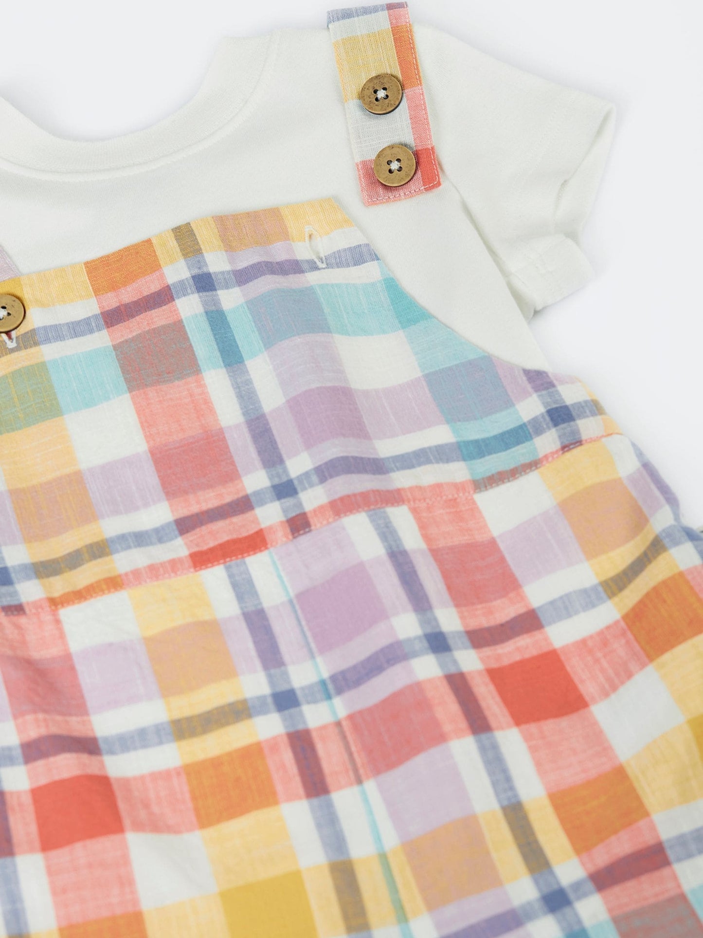 Frugi Blue Freddie Outfit Dungaree image 3