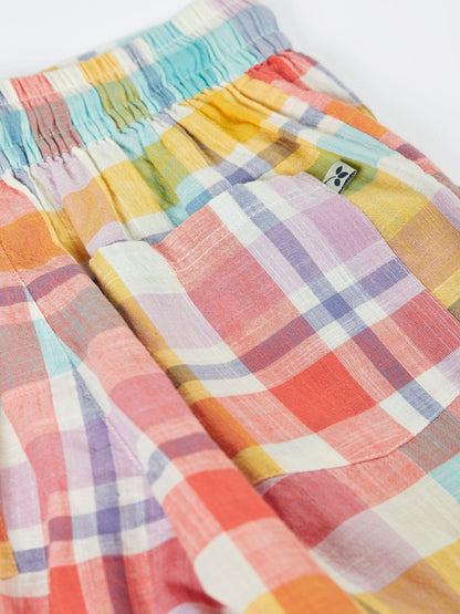 Frugi Blue Archie Slub Shorts image 3