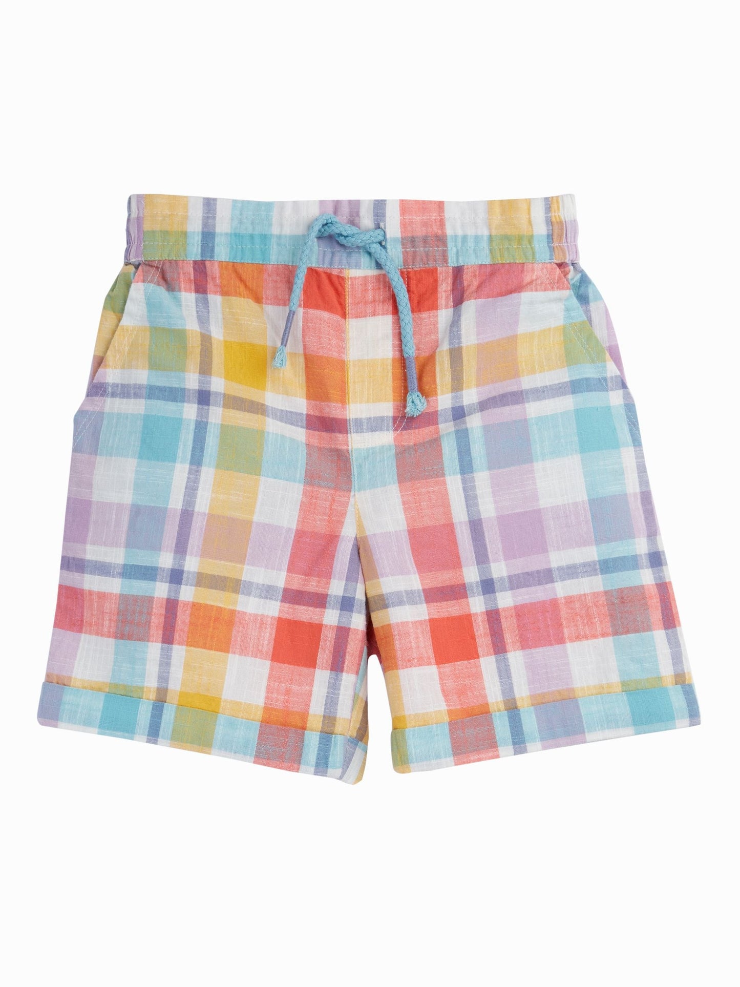 Frugi Blue Archie Slub Shorts image 4