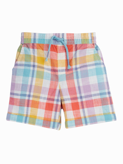 Frugi Blue Archie Slub Shorts image 4