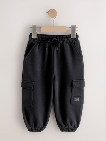 Dsiney Kidz - Charcoal Grey/ Black 3 Pack Soft Touch Jersey Joggers (3mths-7yrs) image 4