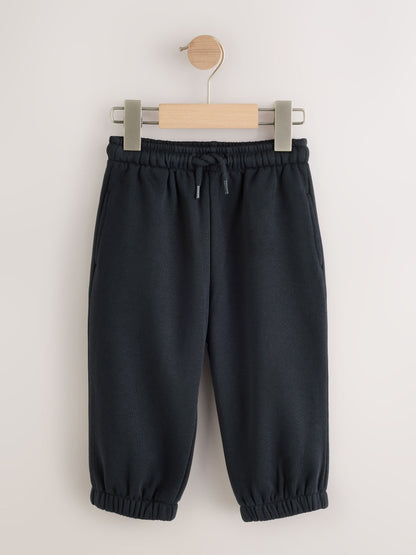 Dsiney Kidz - Grey/Black Wide Cuffed Joggers 3 Pack (3mths-7yrs) image 2