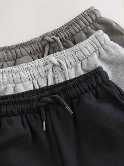Dsiney Kidz - Grey/Black Wide Cuffed Joggers 3 Pack (3mths-7yrs) image 6