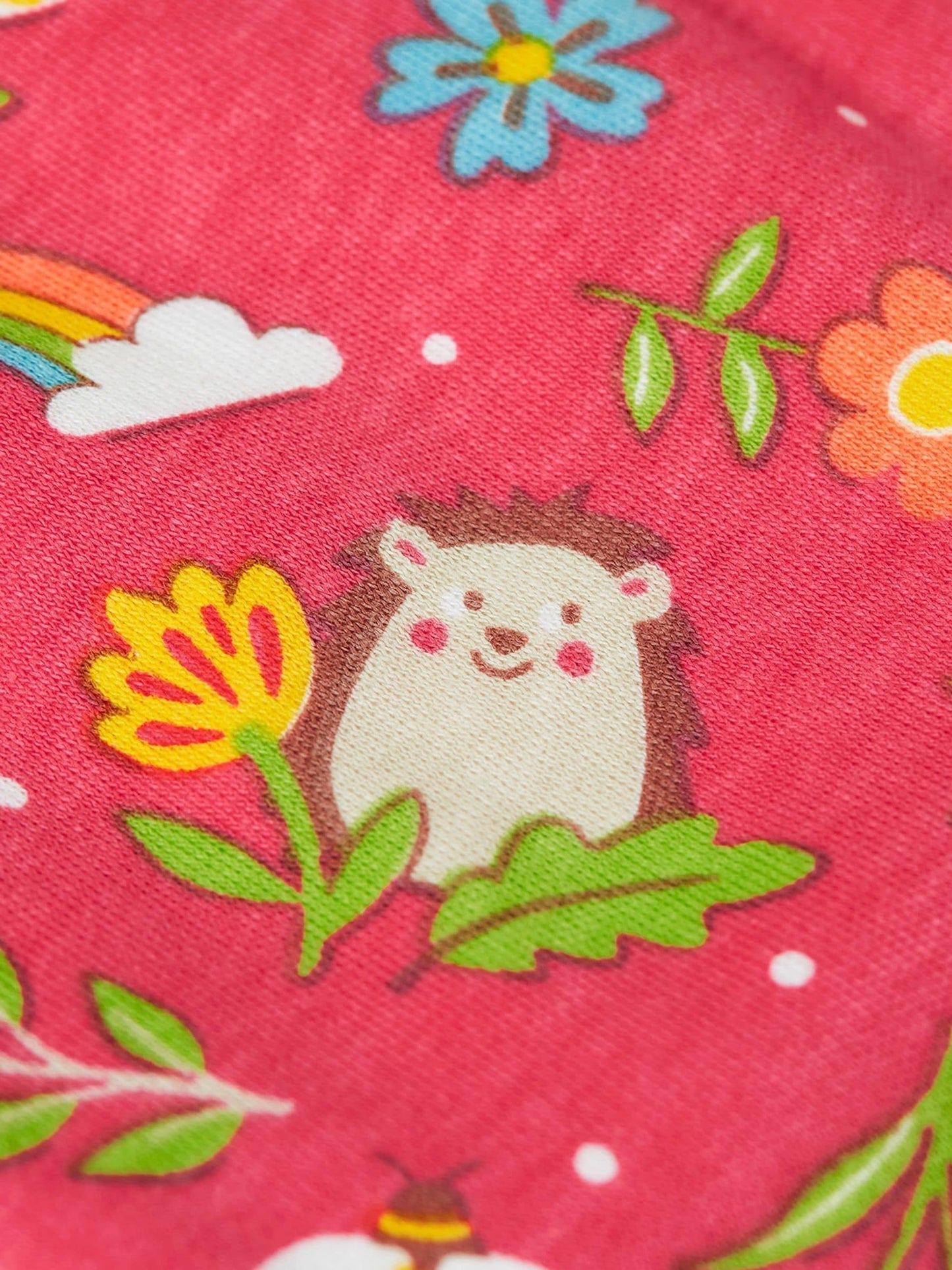 Frugi Pink Lovely Babygrow Sleepsuit image 3