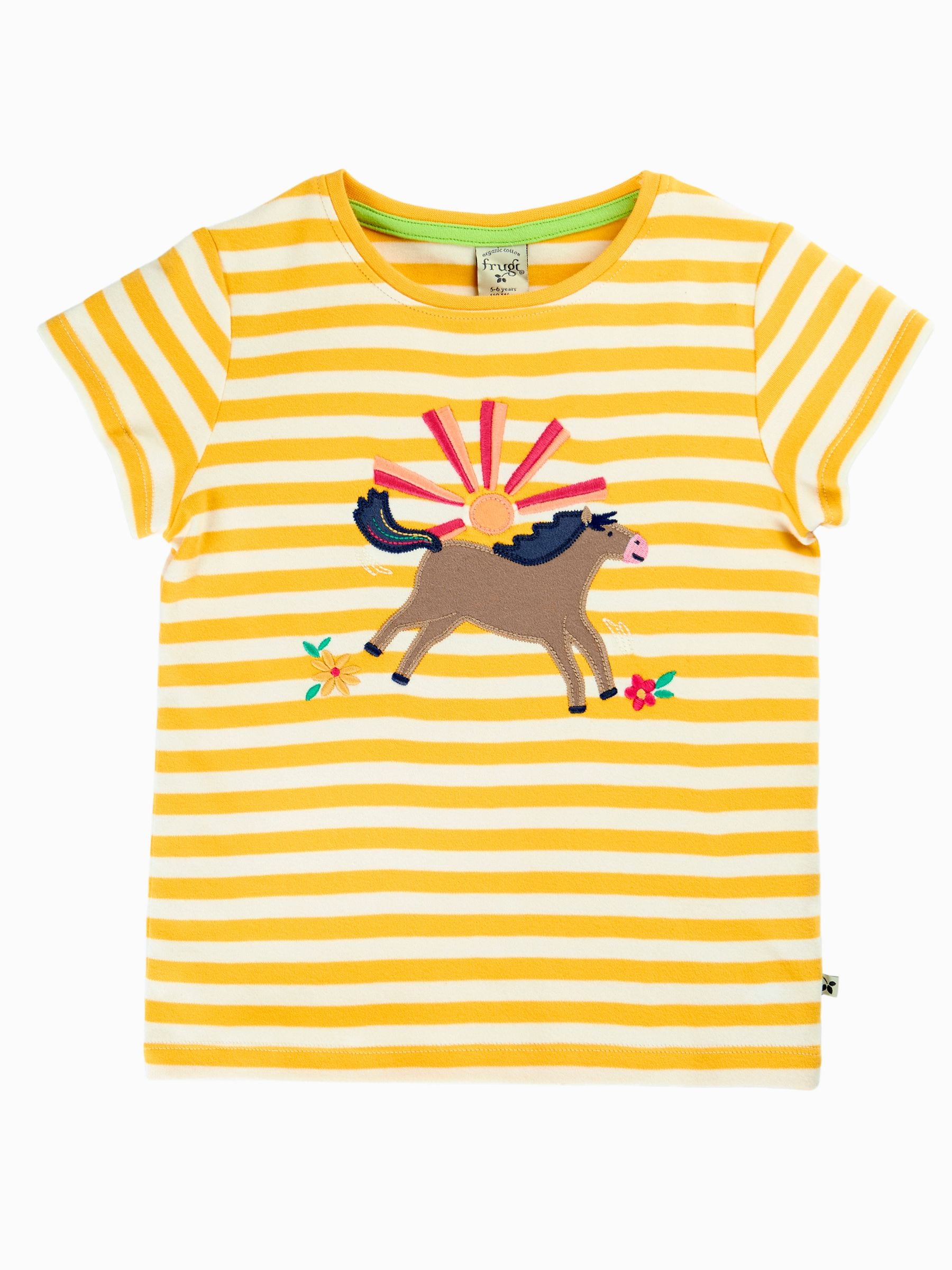 Frugi Yellow Camille Appliqué T-Shirt image 4