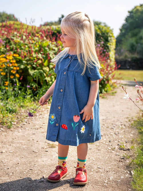 Frugi Blue Rosemary Dress image 1