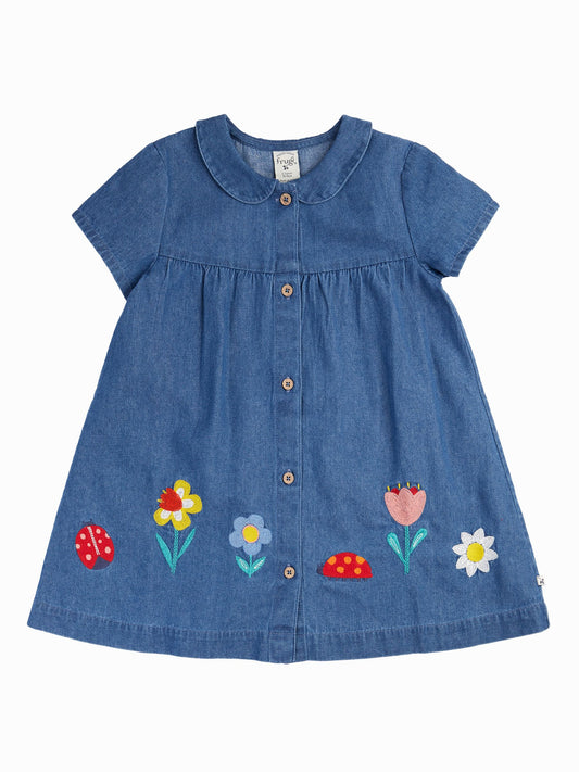 Frugi Blue Rosemary Dress image 2