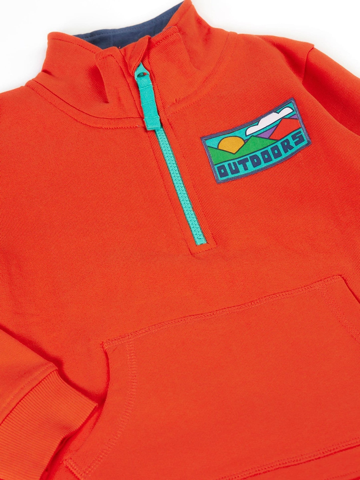 Dsiney Kidz - Frugi Red Handy Half Zip Sweatshirt image 4