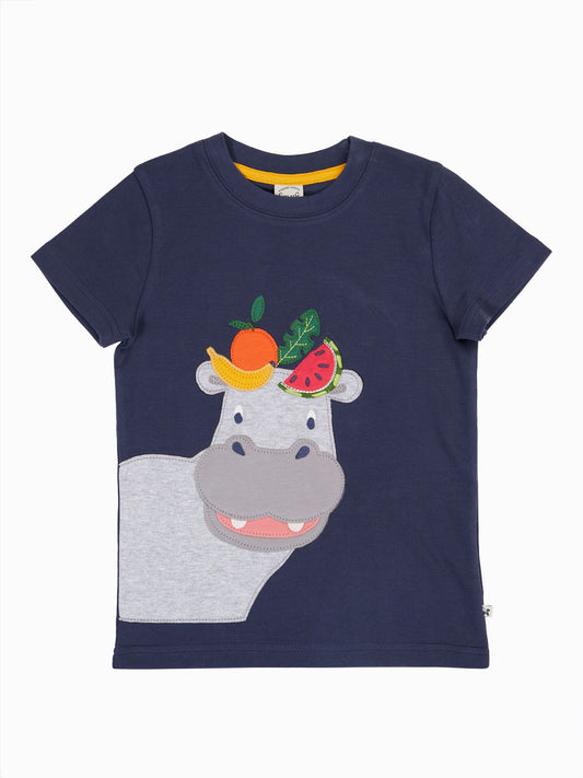 Frugi Blue Carsen Circular T-Shirt image 2