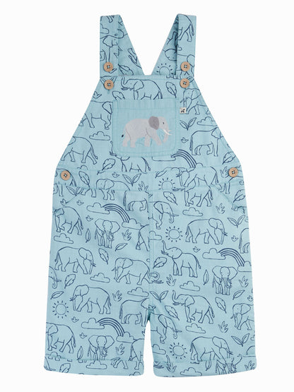 Frugi Blue Matthew Short Dungarees image 2