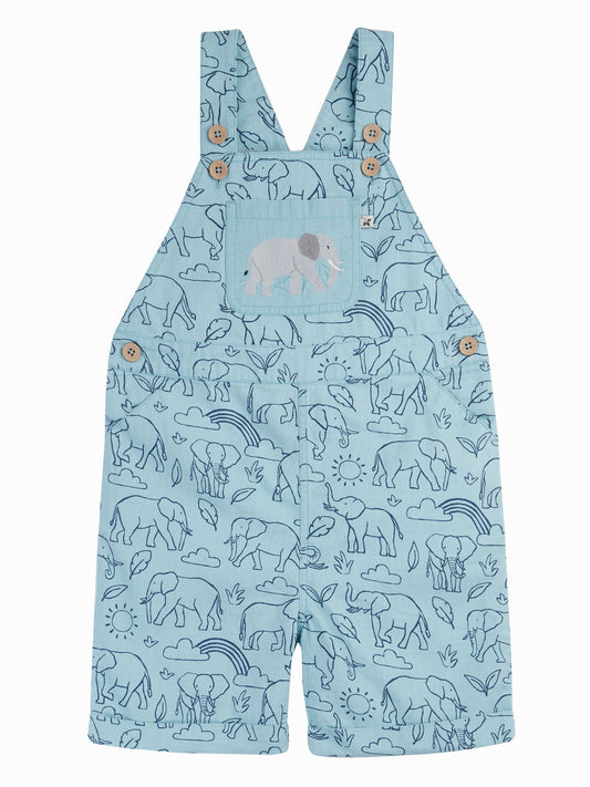 Frugi Blue Matthew Short Dungarees image 2
