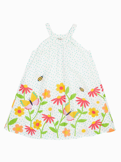 Frugi White Myra Twirly Dress image 2