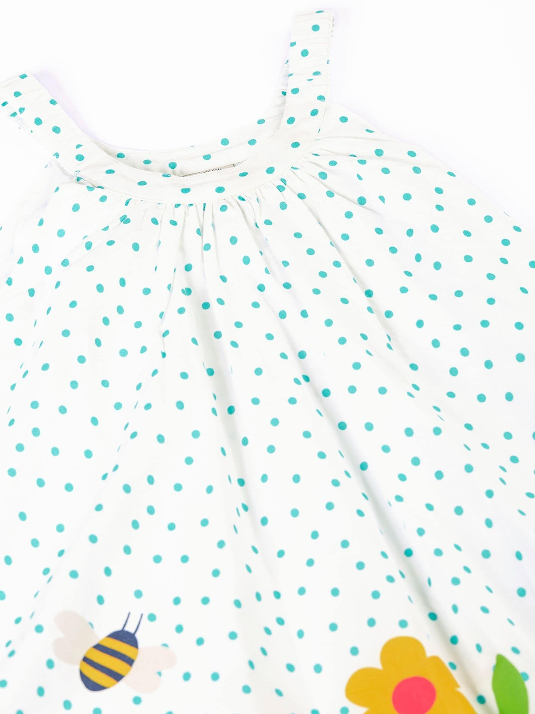 Frugi White Myra Twirly Dress image 3