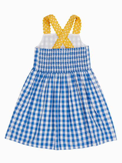 Frugi Blue Allie Daisy Dress image 5