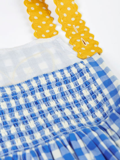 Frugi Blue Allie Daisy Dress image 7