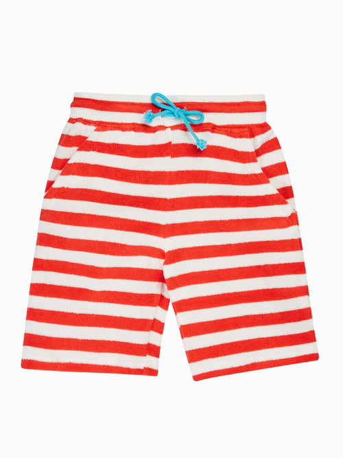 Frugi Red Beach Towelling Shorts image 1