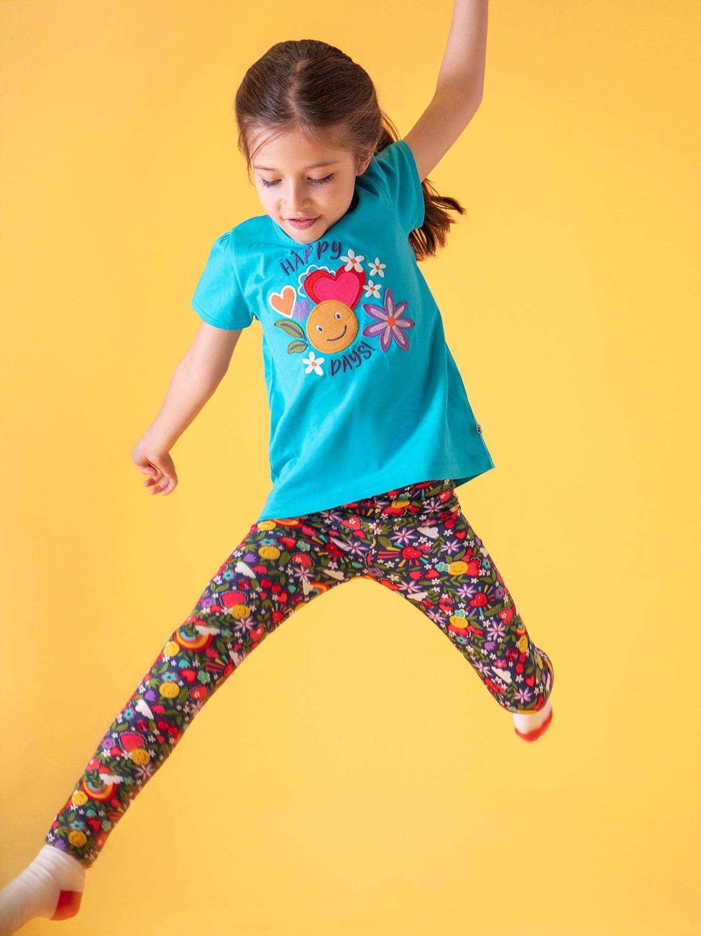 Frugi Blue Leona Leggings image 2