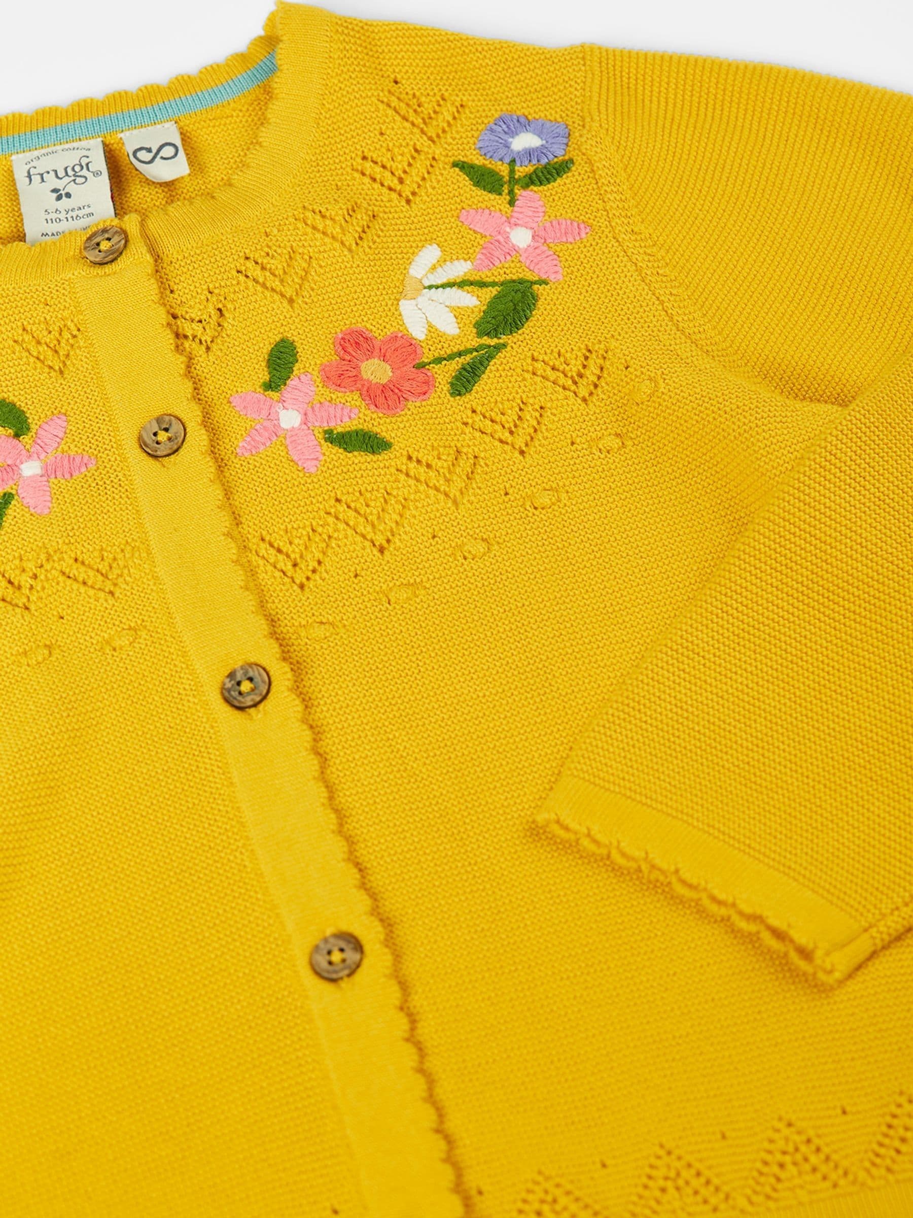 Dsiney Kidz - Frugi Yellow Juniper Cardigan image 3