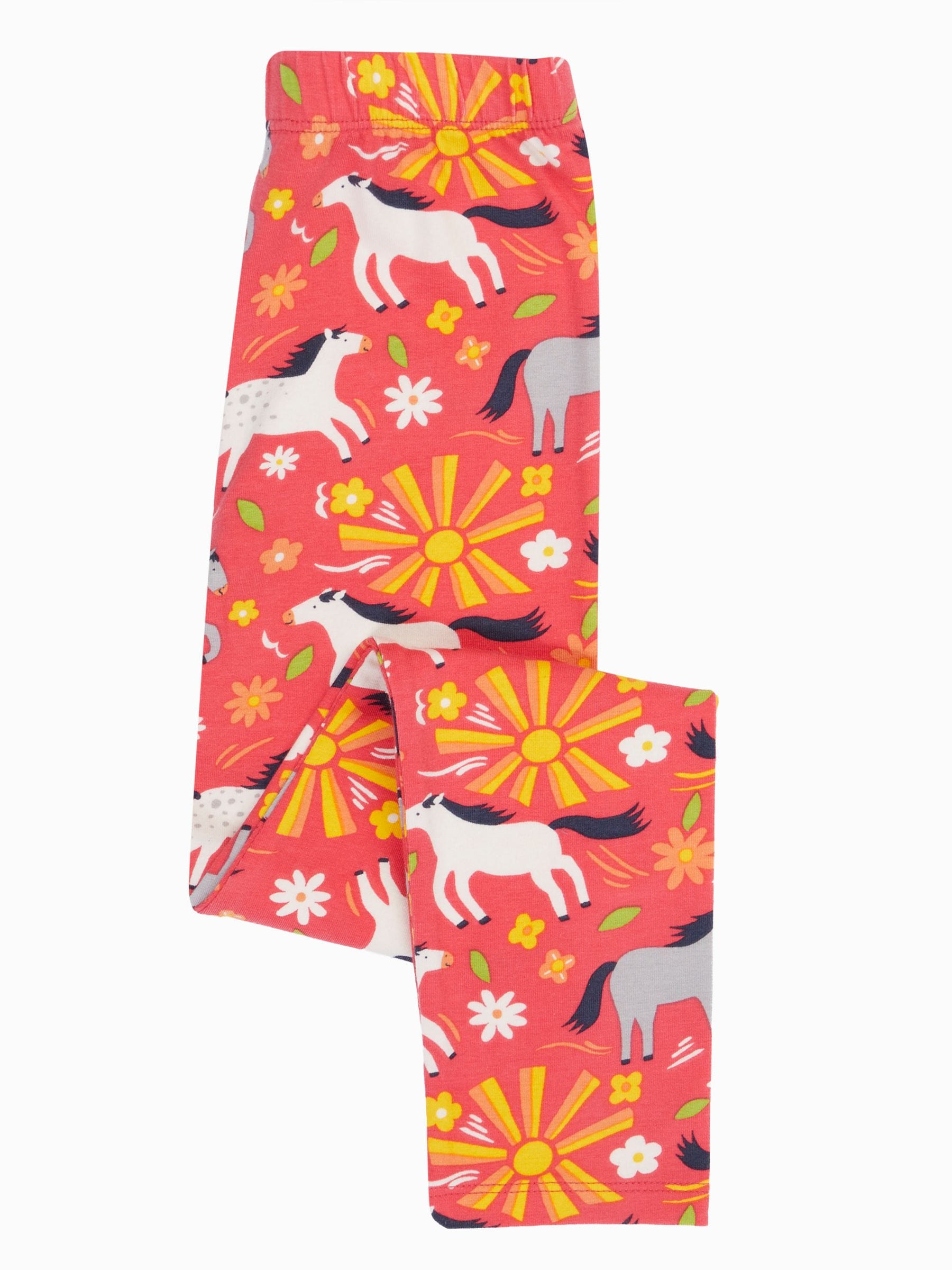 Frugi Pink Libby Printed Leggings image 2