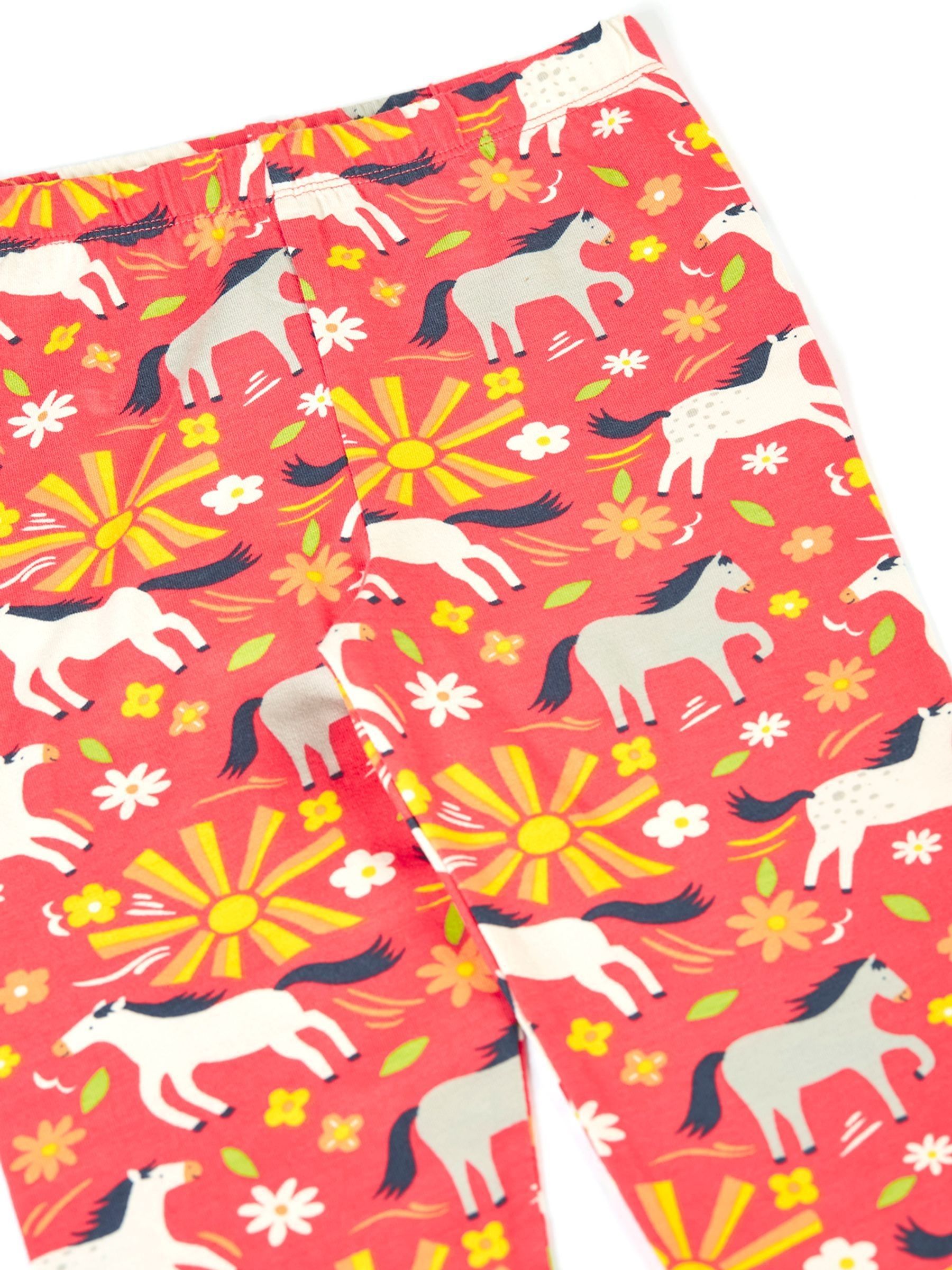 Frugi Pink Libby Printed Leggings image 3