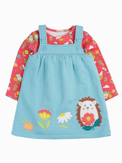 Frugi Blue Pippa Pinafore Dress image 1