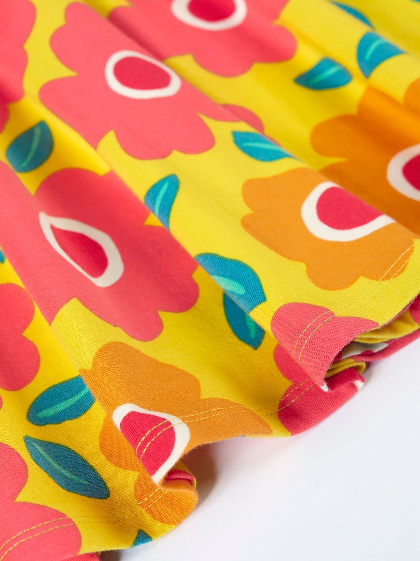 Frugi Yellow Spring Skater Dress image 4